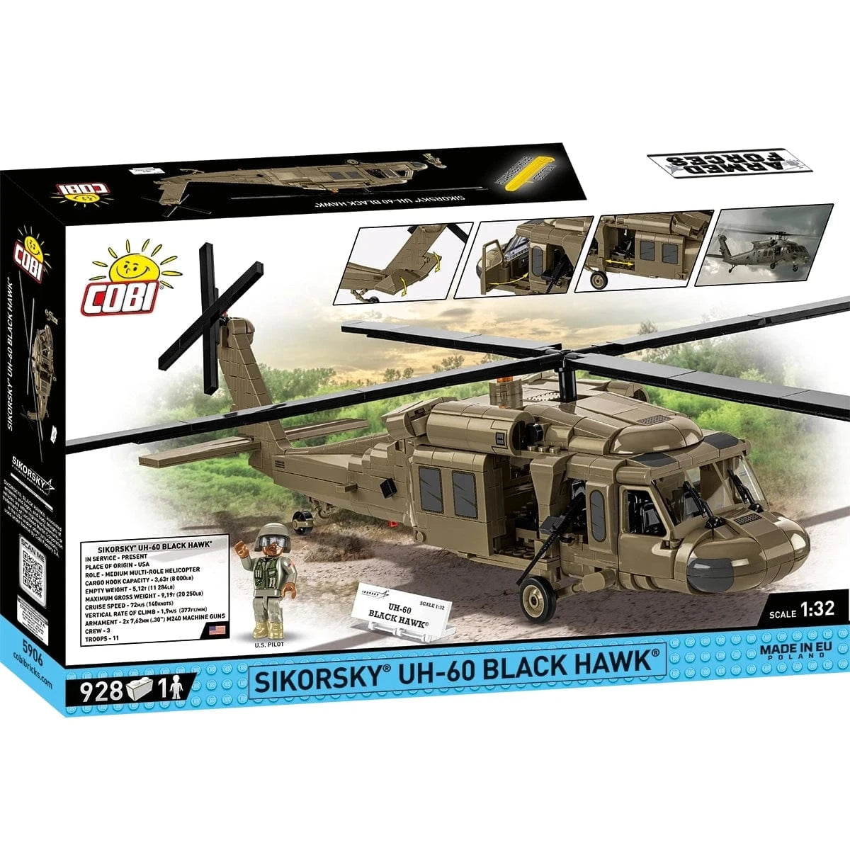 Cobi Blocks Blocks Sikorsky UH-60 Black Hawk 928pc Set COBI Blocks