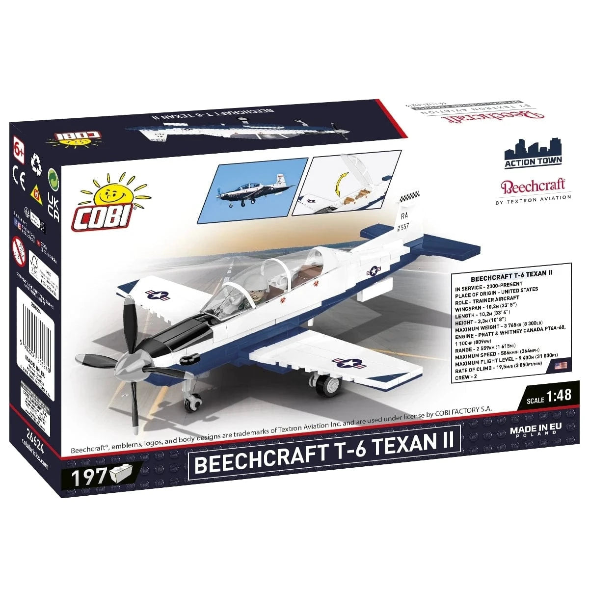 Cobi Blocks Blocks USAF Beechcraft T-6 Texan II 192pc Set COBI Blocks