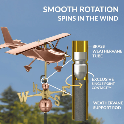 Good Directions Cessna Aircraft Style Decorative Roof Mount Weathervane
