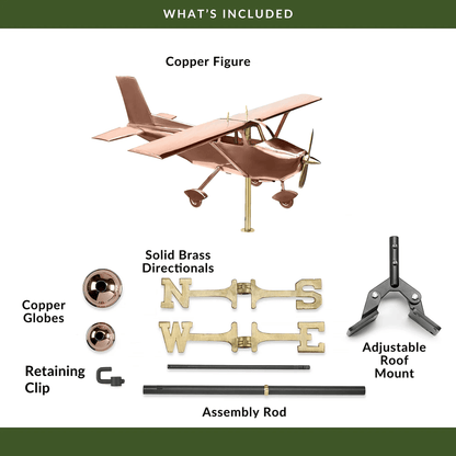 Good Directions Cessna Aircraft Style Decorative Roof Mount Weathervane