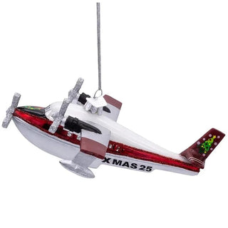Enfeite de Natal de hidroavião Kurt Adler Noble Gems 2025