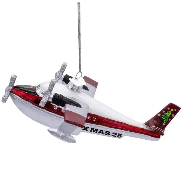 Enfeite de Natal de hidroavião Kurt Adler Noble Gems 2025