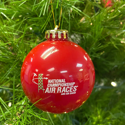 Roswell Air Races Christmas Red National Championship Air Races Shatterproof Christmas Ornament