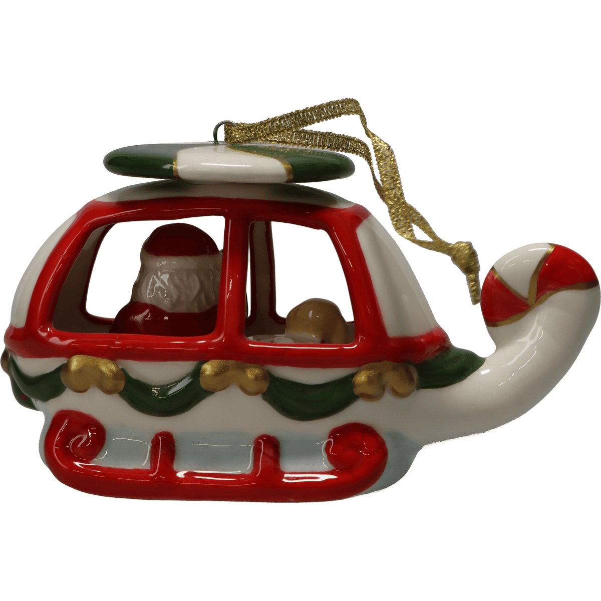 Cosmos Gifts Christmas Santa Chopper Ornament