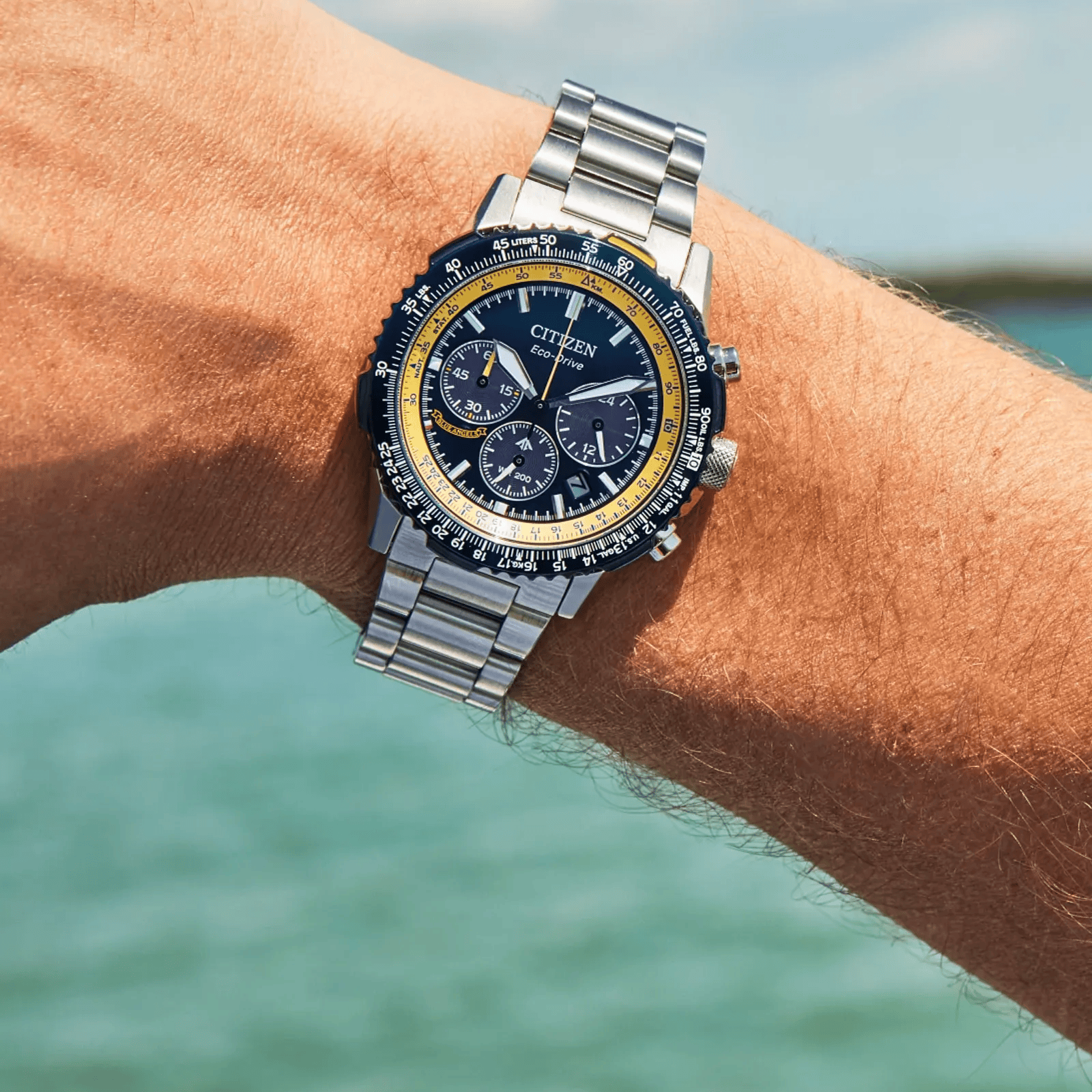 Citizen Promaster Navihawk A-T Eco-Drive Chronograph Watch CA4667-53L
