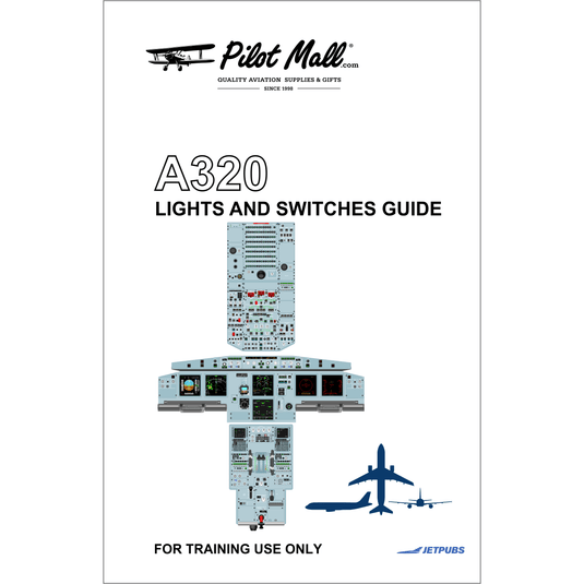 JETPUBS Cockpit Poster Airbus A320 Lights and Switches Guides