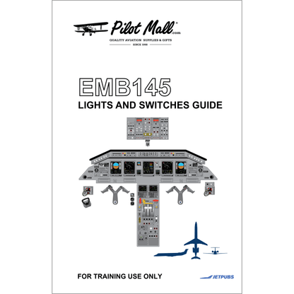 JETPUBS Cockpit Poster Embraer ERJ 145 Lights and Switches Guides