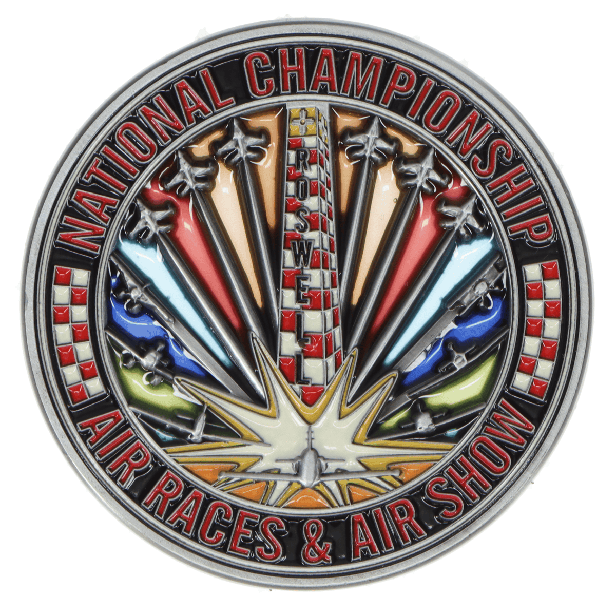 Roswell Air Races Commemorative Coins 2026 Roswell Air Races Translucent 3D Challenge Coin