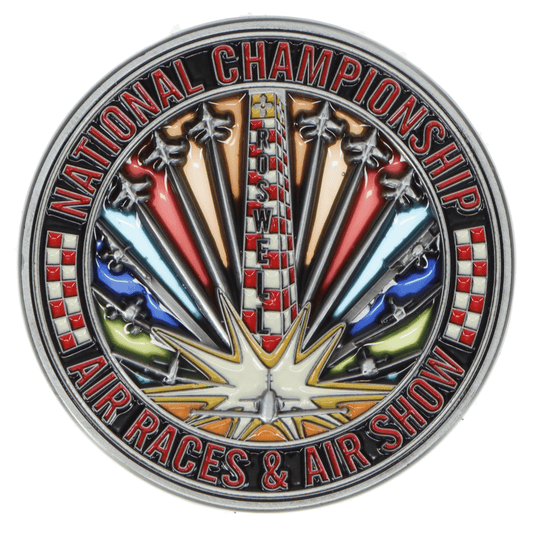 Roswell Air Races Commemorative Coins 2026 Roswell Air Races Translucent 3D Challenge Coin