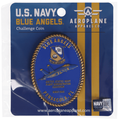 Aeroplane Apparel Company Commemorative Coins Official U.S. Navy Blue Angels "Legacy of Flight" Challenge Coin