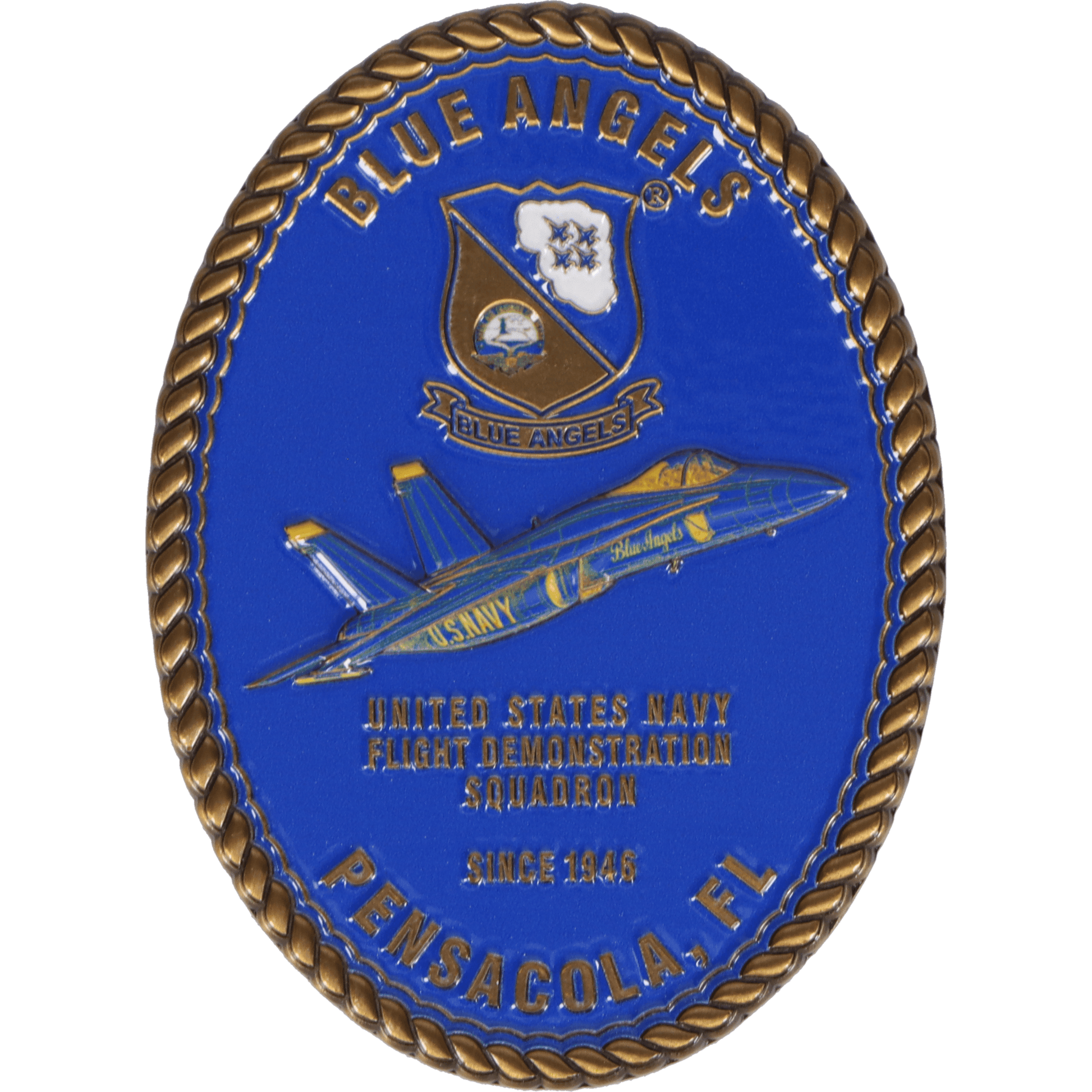 Aeroplane Apparel Company Commemorative Coins Official U.S. Navy Blue Angels "Legacy of Flight" Challenge Coin
