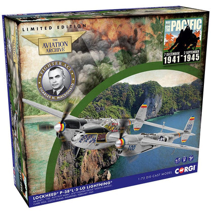 Corgi Die Cast Planes Corgi Lockheed P-38L-5-LO Lightning 44-25471 100 - PUTT PUTT MARU Aircraft Model