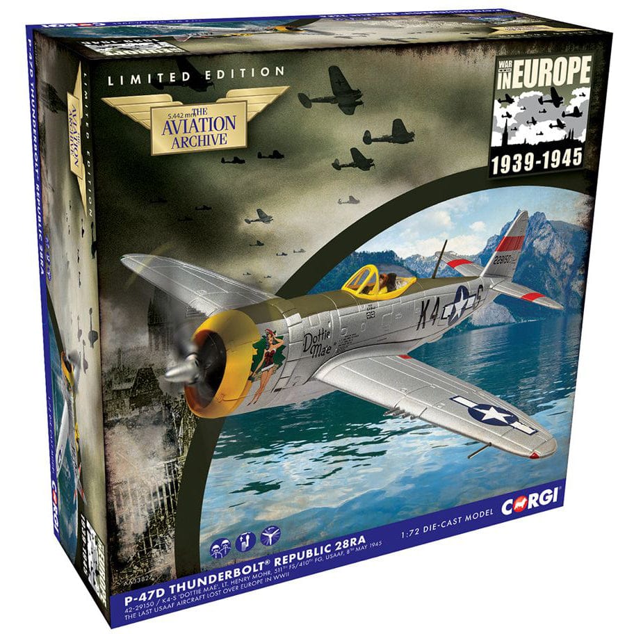 Corgi Die Cast Planes Corgi P-47D Thunderbolt® Republic 28RA, Dottie Mae Aircraft Model