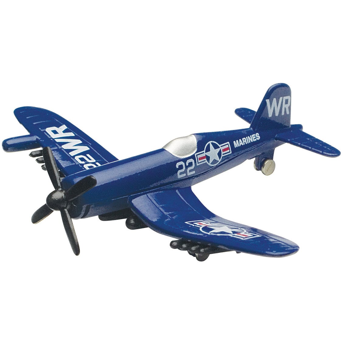 Wow Toyz Die Cast Planes InAir - 3.5" F4U Corsair Blue