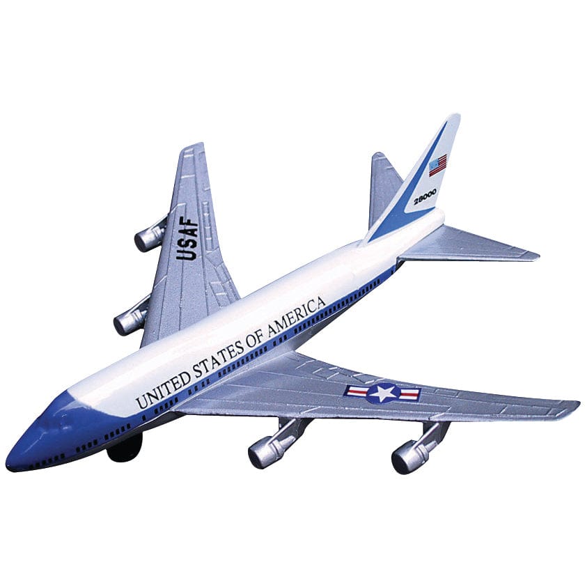 Wow Toyz Die Cast Planes InAir - 4.5" Air Force One 747