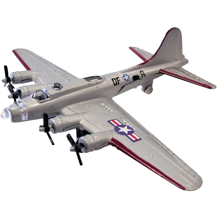 Wow Toyz Die Cast Planes InAir - 4.5" B-17 Flying Fortress Silver