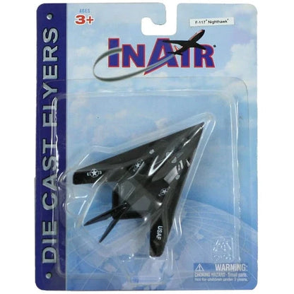 Wow Toyz Die Cast Planes InAir - 4.5" F-117A Stealth Fighter