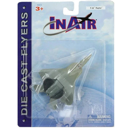 Wow Toyz Die Cast Planes InAir - 4.5" F-22 Raptor