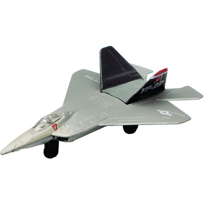 Wow Toyz Die Cast Planes InAir - 4.5" F-22 Raptor