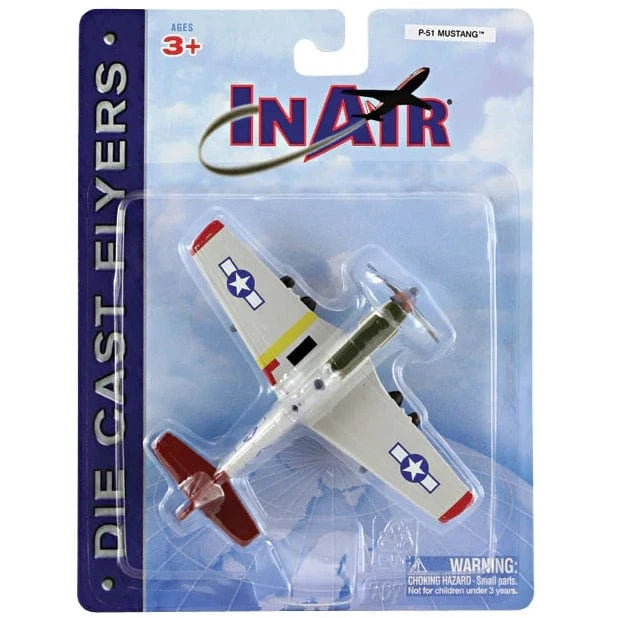 Wow Toyz Die Cast Planes InAir - 4.5" Tuskegee Airmen P-51 Mustang