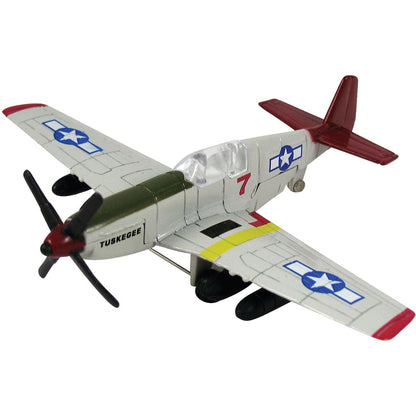 Wow Toyz Die Cast Planes InAir - 4.5" Tuskegee Airmen P-51 Mustang