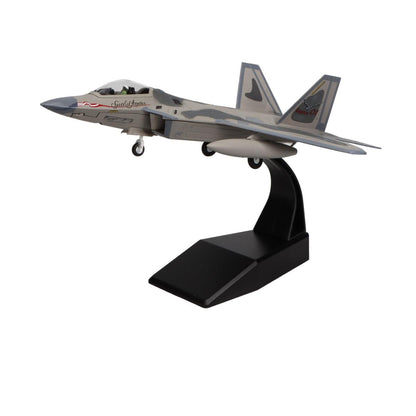 High Flying Models Die Cast Planes Lockheed Martin F-22 Raptor 1/100 Diecast Aircraft Model