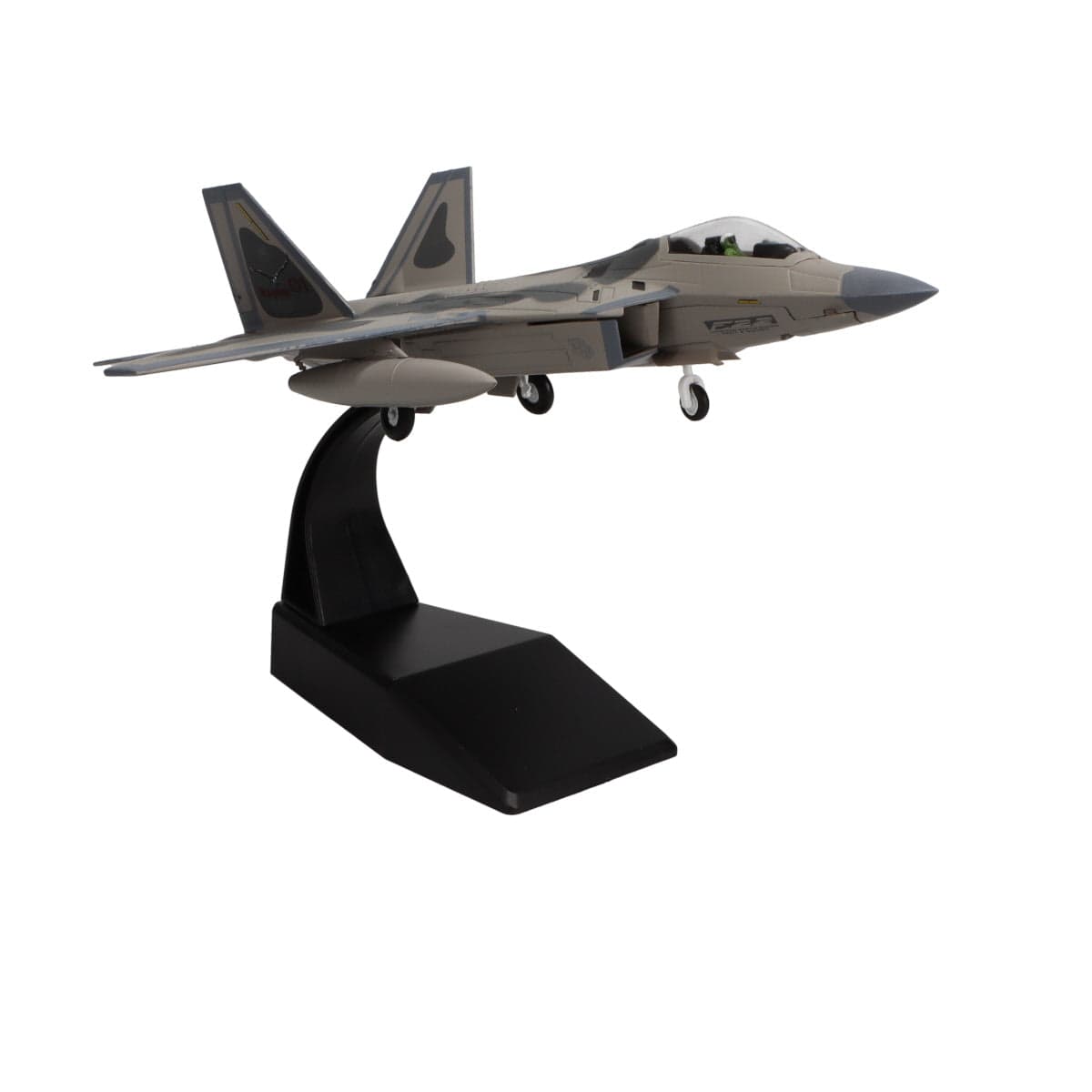 High Flying Models Die Cast Planes Lockheed Martin F-22 Raptor 1/100 Diecast Aircraft Model