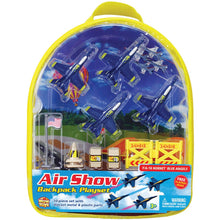 Wow Toyz Die Cast Planes WowToyz F-18 Blue Angels 10 Piece w/Backpack