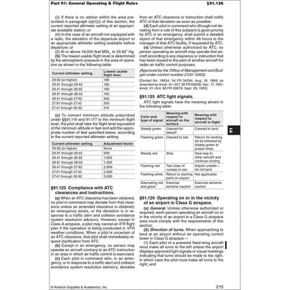ASA Federal Aviation Regulations ASA 2027 FAR/AIM Handbook - FAA Regulations Guide for Pilots & Instructors