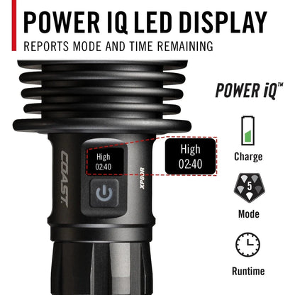 Coast Flashlights Coast Rechargeable Dual Power 15,000 Lumen Flashlight XP80R