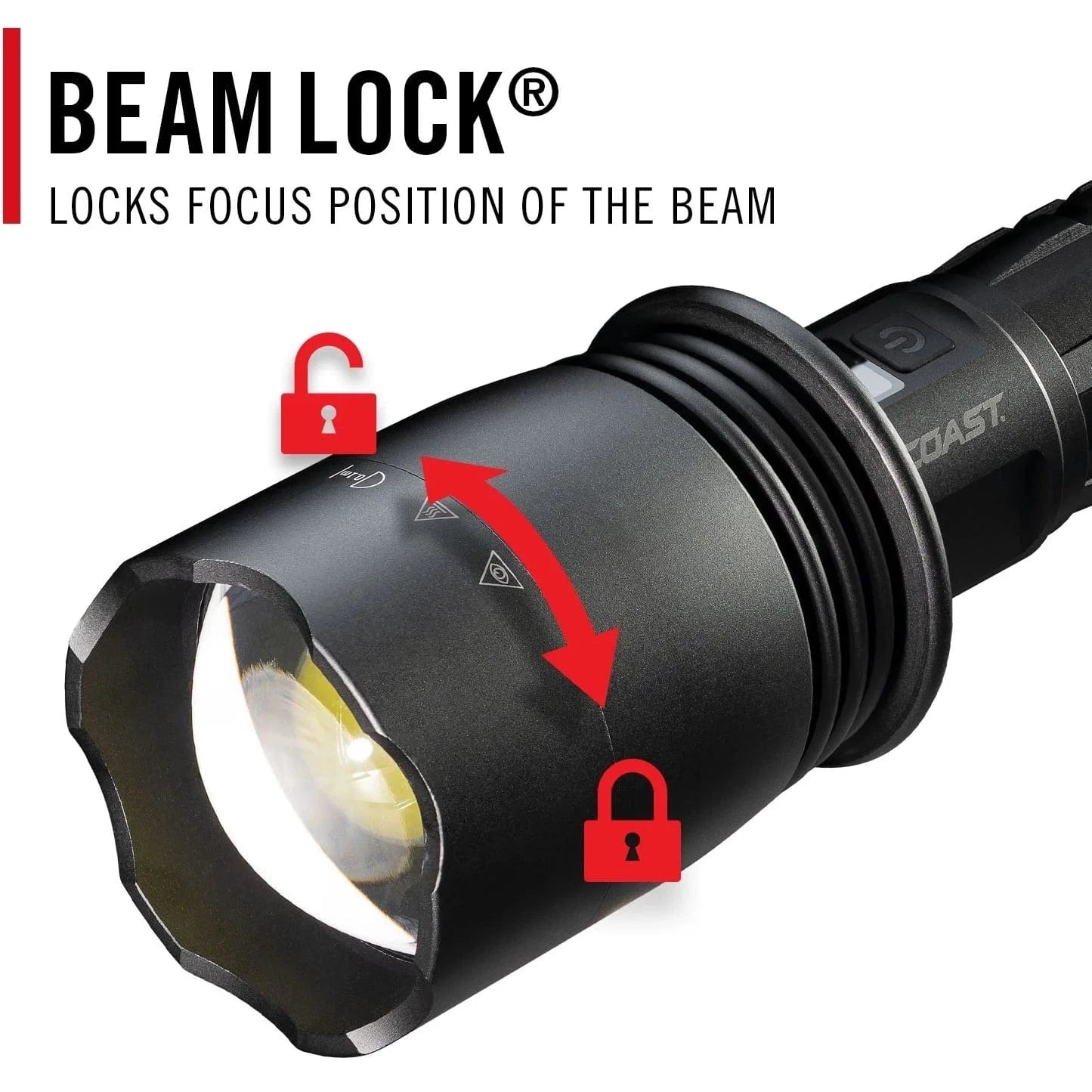 Coast Flashlights Coast Rechargeable Dual Power 15,000 Lumen Flashlight XP80R