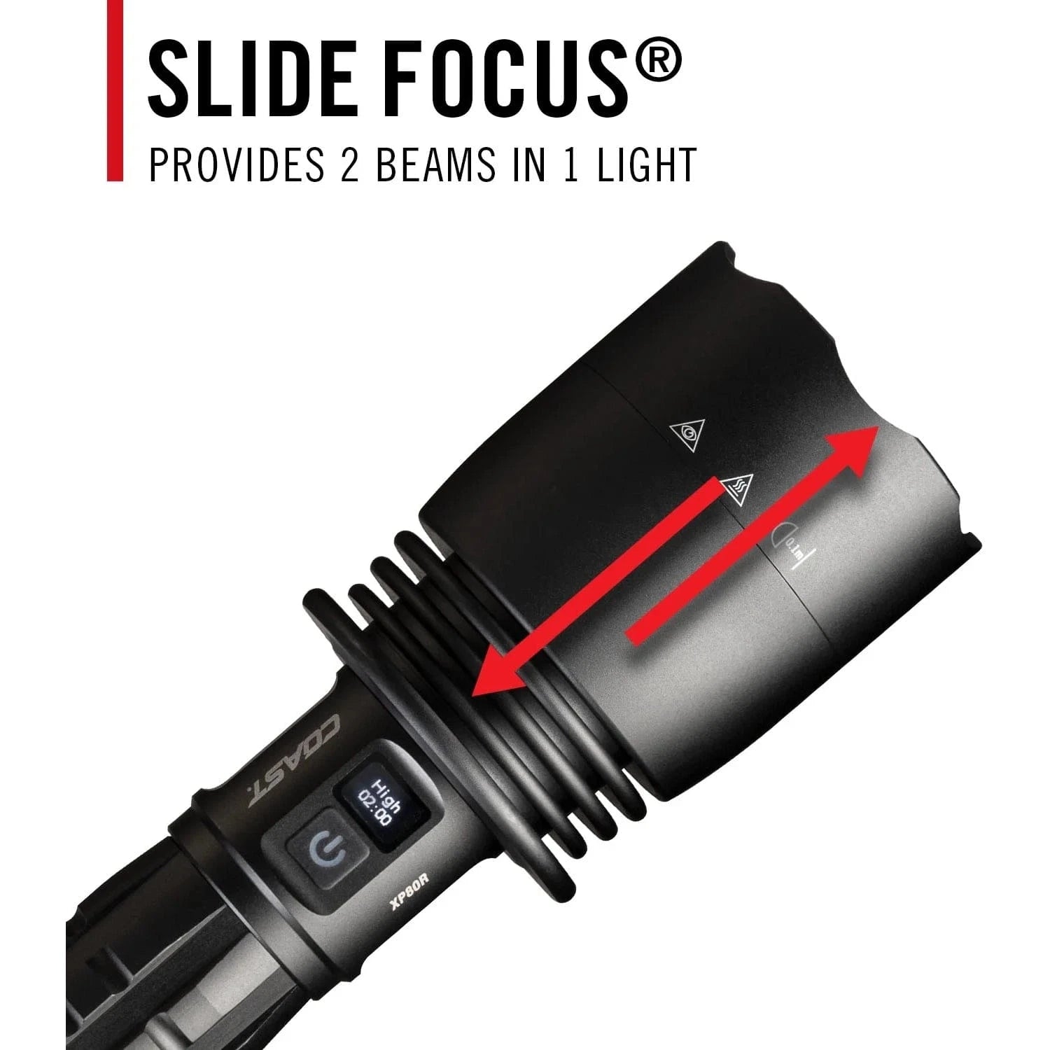 coast focusing rechargeable flashlight Coast XP80R Rechargeable Flashlight