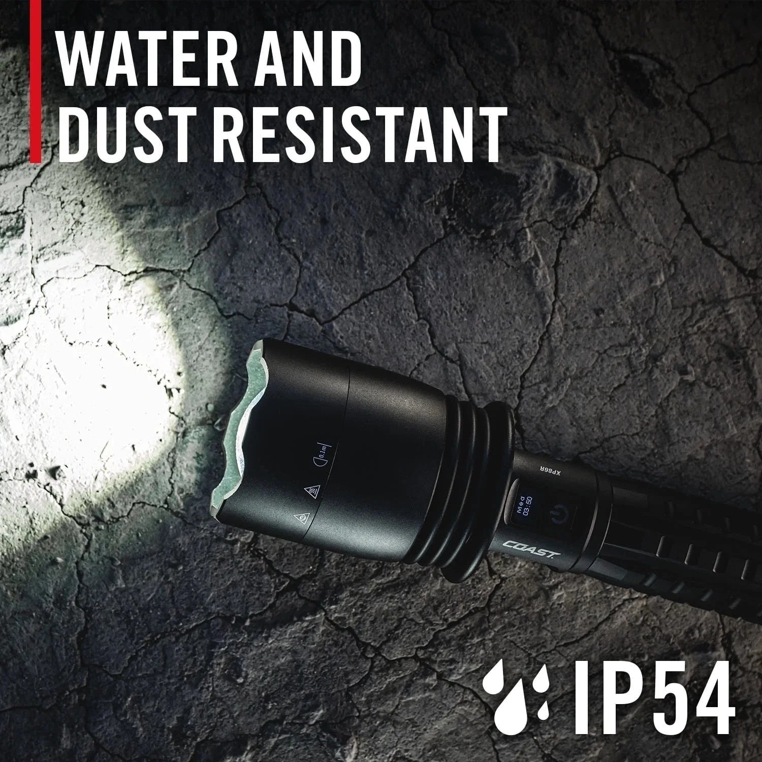 Coast Flashlights Coast Rechargeable Dual Power 15,000 Lumen Flashlight XP80R