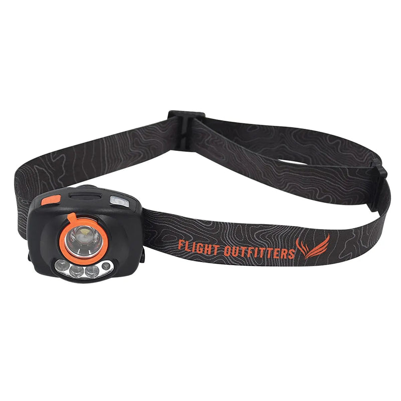 Flight Outfitters Horizon Headlamp with dual-color LEDs, a hands-free pilot headlamp that protects night vision in the cockpit and the field