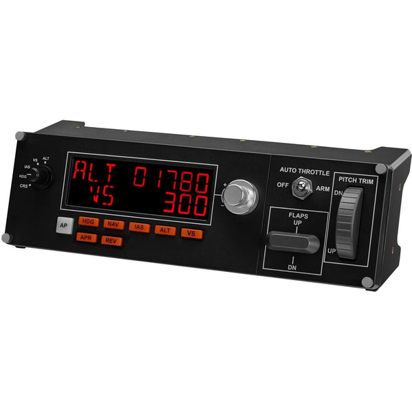 Logitech Flight Sim Autopilot Panel | LED Trim Wheel Control