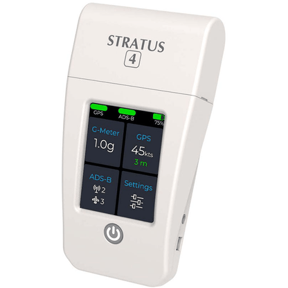 Apareo GPS Receivers Stratus 4 Portable ADS-B Receiver with Color Touch Screen and Replaceable Battery
