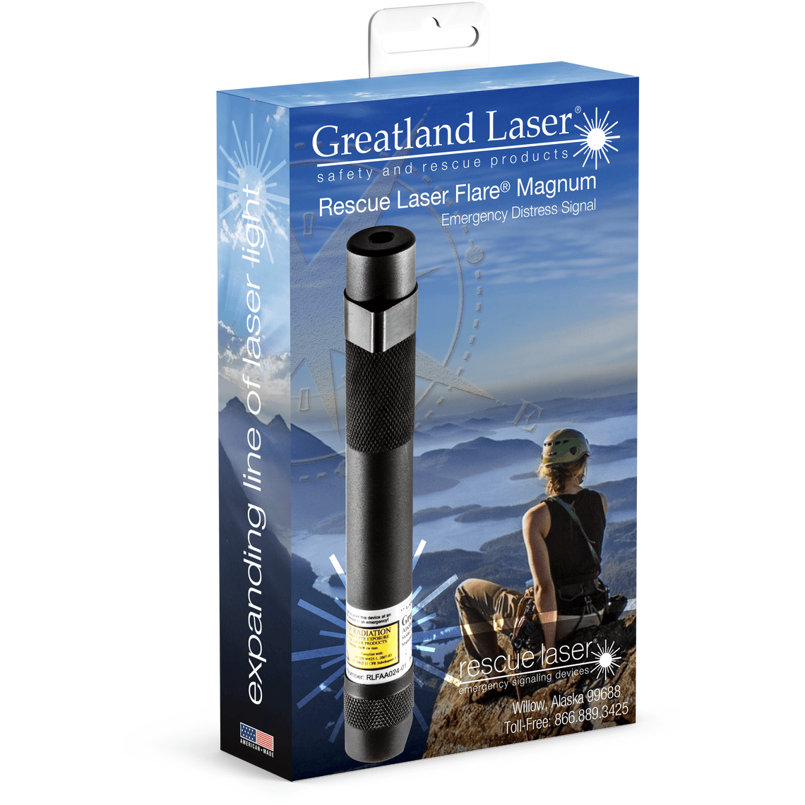 Greatland Laser, LLC Greatland Laser Rescue Laser Flare Magnum - Red Signaling Light