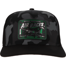 Roswell Air Races Headwear Black Camo Alien Roswell Air Races Camo Perforated Snapback Hat