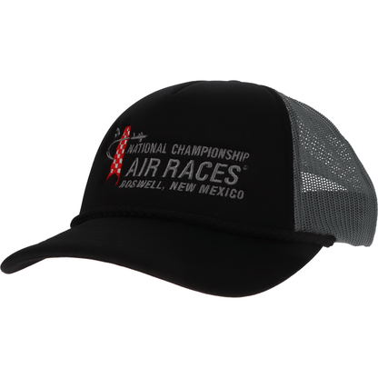 Roswell Air Races Headwear Black/Charcoal/Black Roswell Air Races Richardson 213 Low Pro Foamie Trucker Hat