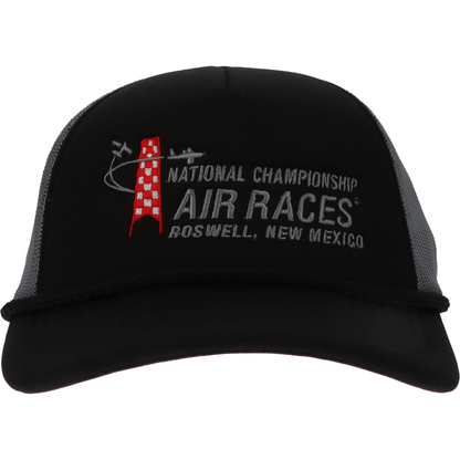 Roswell Air Races Headwear Black/Charcoal/Black Roswell Air Races Richardson 213 Low Pro Foamie Trucker Hat