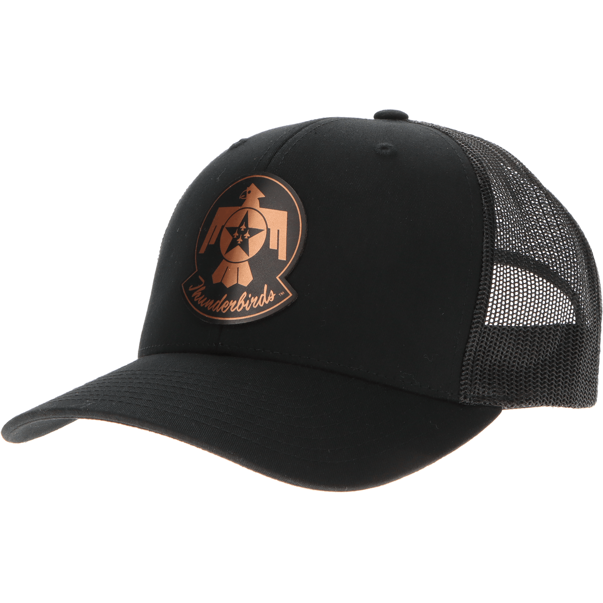 Aeroplane Apparel Company Headwear Black U.S. Air Force Thunderbirds Heritage Trucker Hat - Chrome