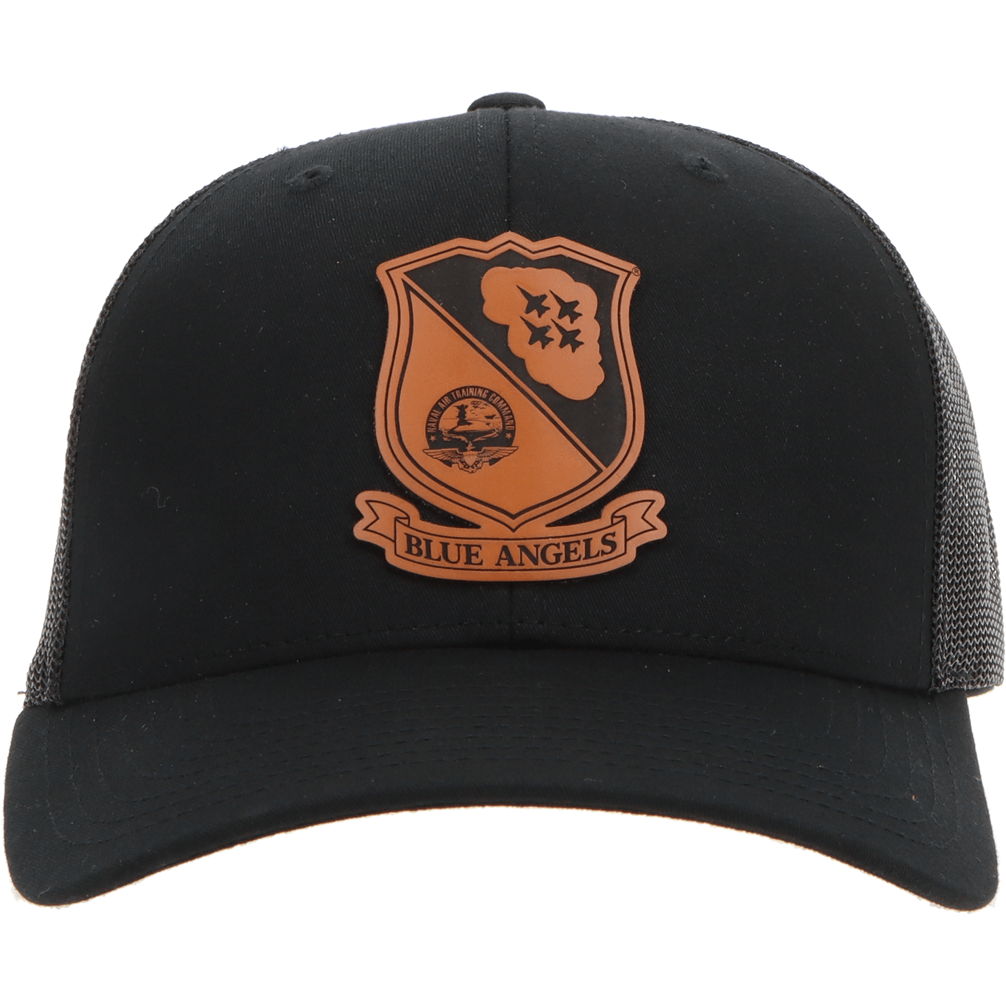 Aeroplane Apparel Company Headwear Black U.S. Navy Blue Angels Heritage Trucker Hat - Buckskin