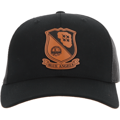 Aeroplane Apparel Company Headwear Black U.S. Navy Blue Angels Heritage Trucker Hat - Buckskin