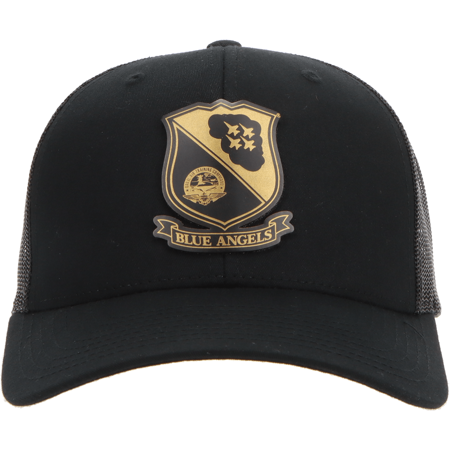 Aeroplane Apparel Company Headwear Black U.S. Navy Blue Angels Heritage Trucker Hat - Gold