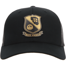 Aeroplane Apparel Company Headwear Black U.S. Navy Blue Angels Heritage Trucker Hat - Gold