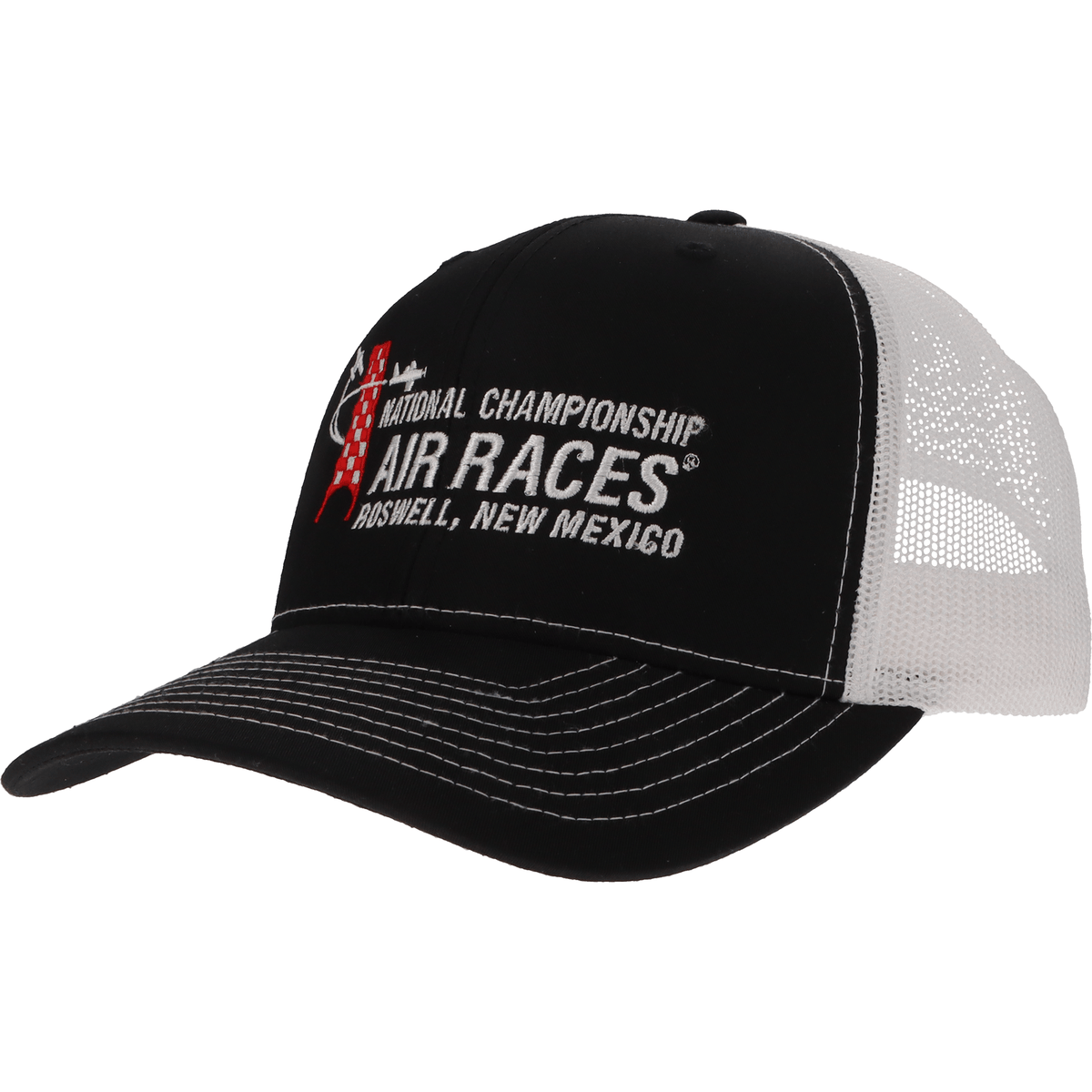 Roswell Air Races Headwear Black/White Roswell Air Races Richardson 112RE Recycled Trucker Hat
