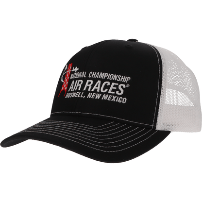 Roswell Air Races Headwear Black/White Roswell Air Races Richardson 112RE Recycled Trucker Hat