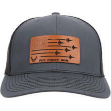 Aeroplane Apparel Company Headwear Charcoal/Black U.S. Air Force "Fly Fight Win" Heritage Trucker Hat - Buckskin
