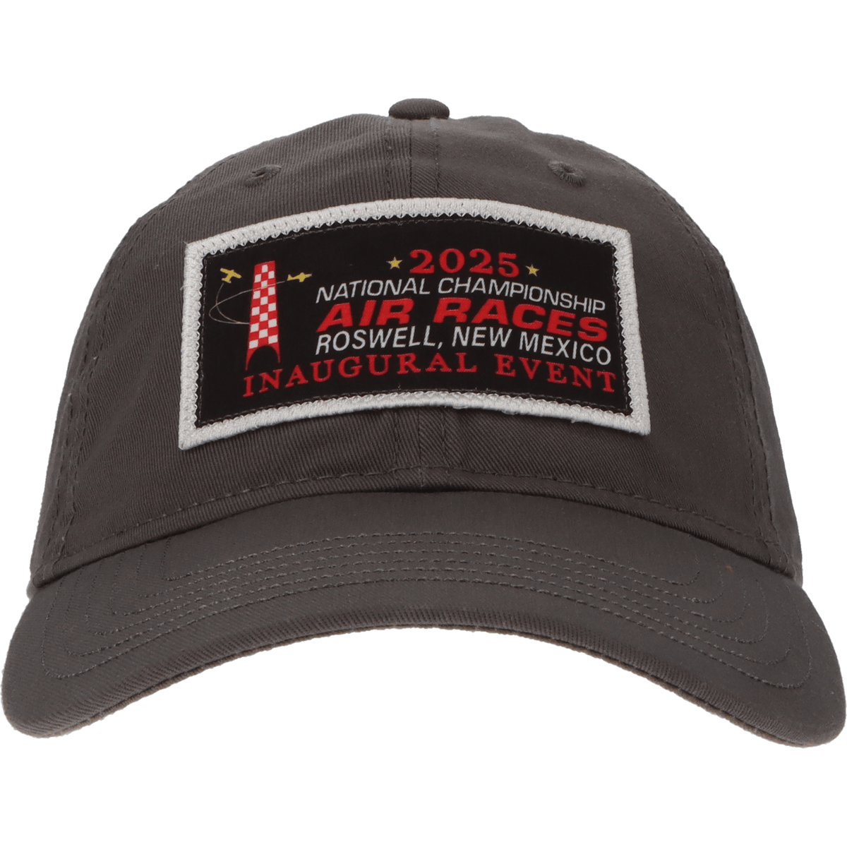Roswell Air Races Headwear Dark Grey 2025 Inaugural Event Roswell Air Races Patch Hat