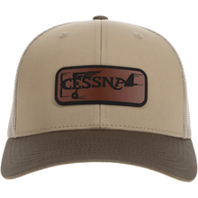 Aeroplane Apparel Company Headwear Khaki/Chocolate Chip Cessna 20's Logo Heritage Trucker Hat - Buckskin